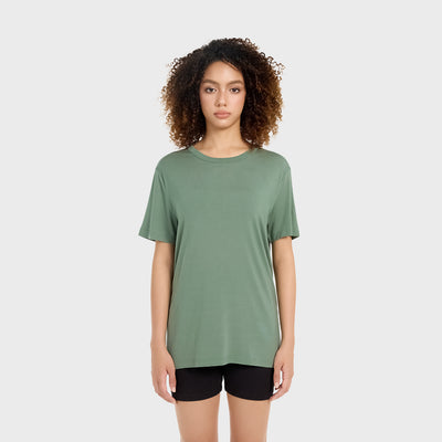 Camiseta de viaje ultraligera - Verde místico