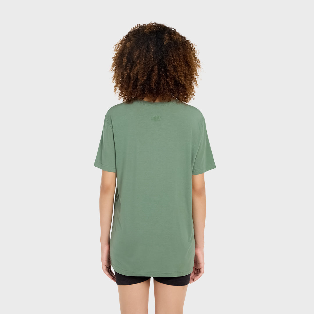Camiseta de viaje ultraligera - Verde místico