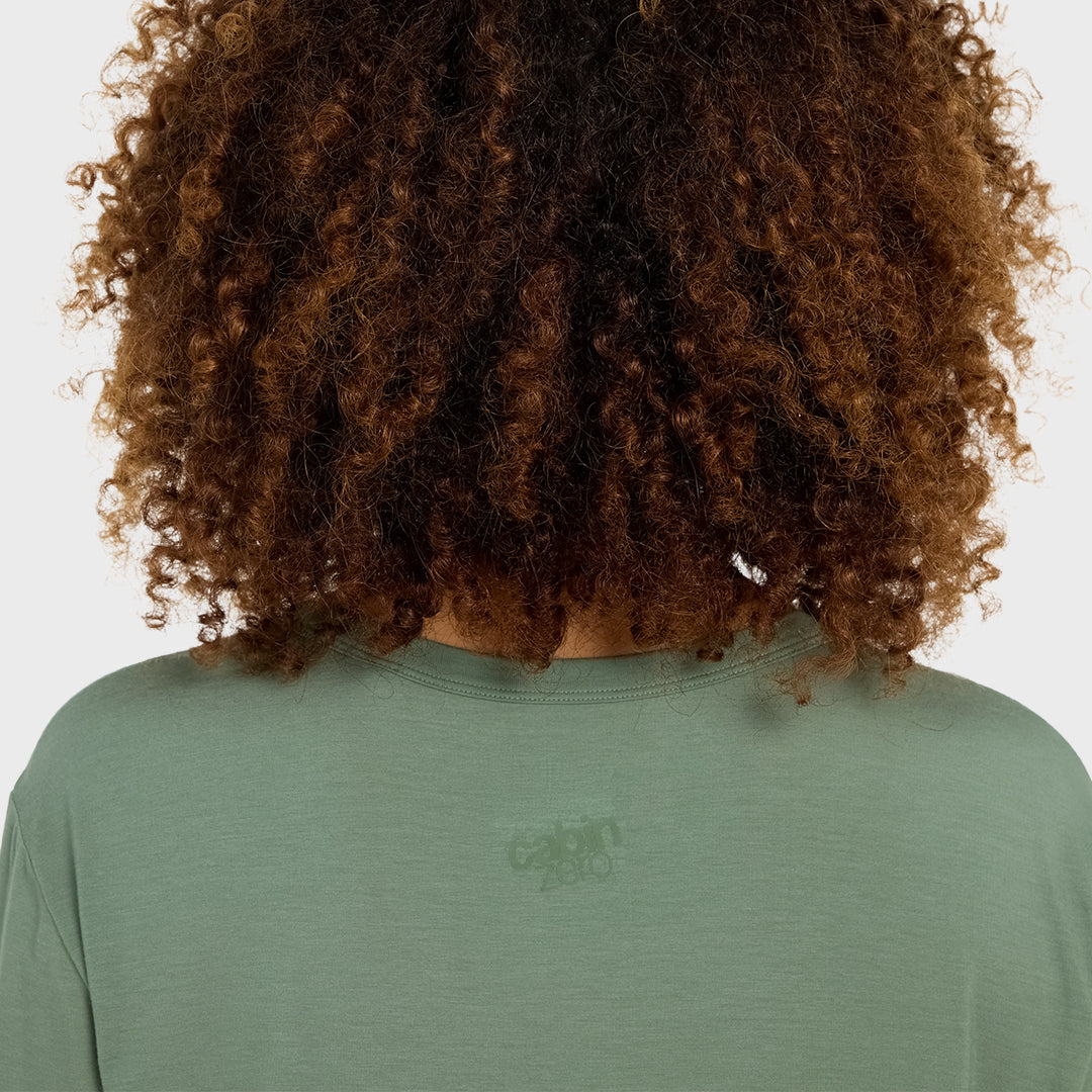 Camiseta de viaje ultraligera - Verde místico