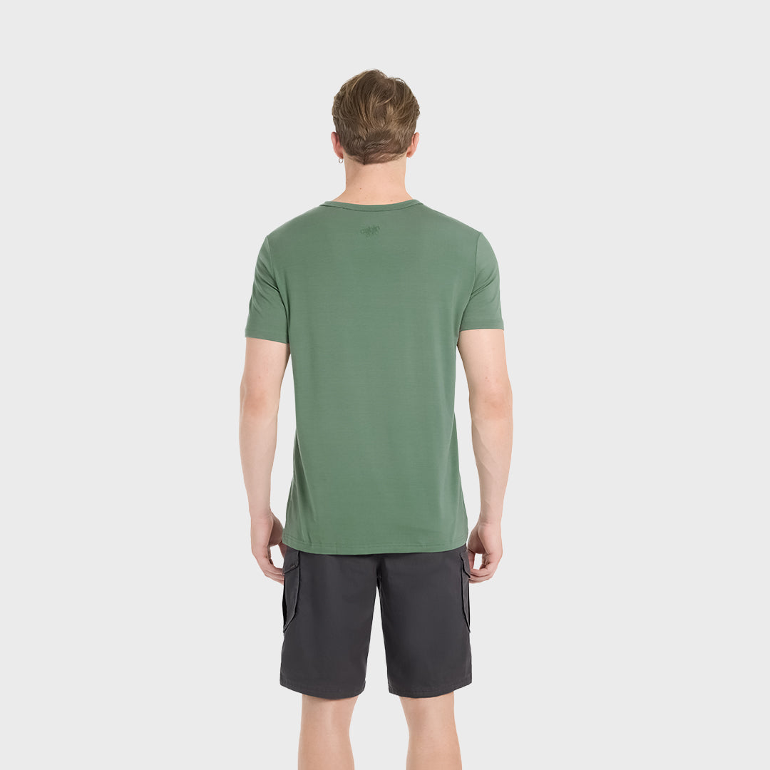 Camiseta de viaje ultraligera - Verde místico