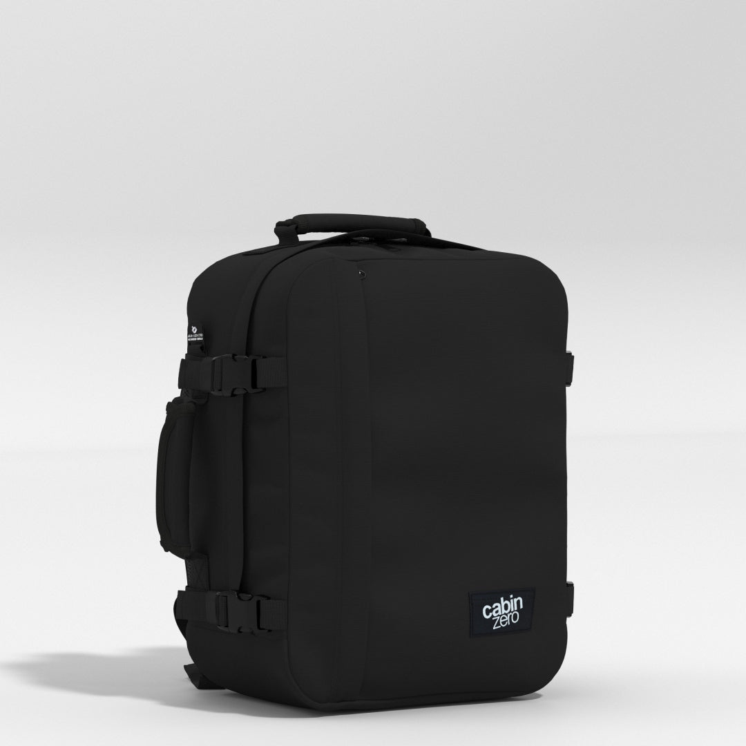 Classic Backpack & Rucksack - 28L Absolute Black | CABINZERO