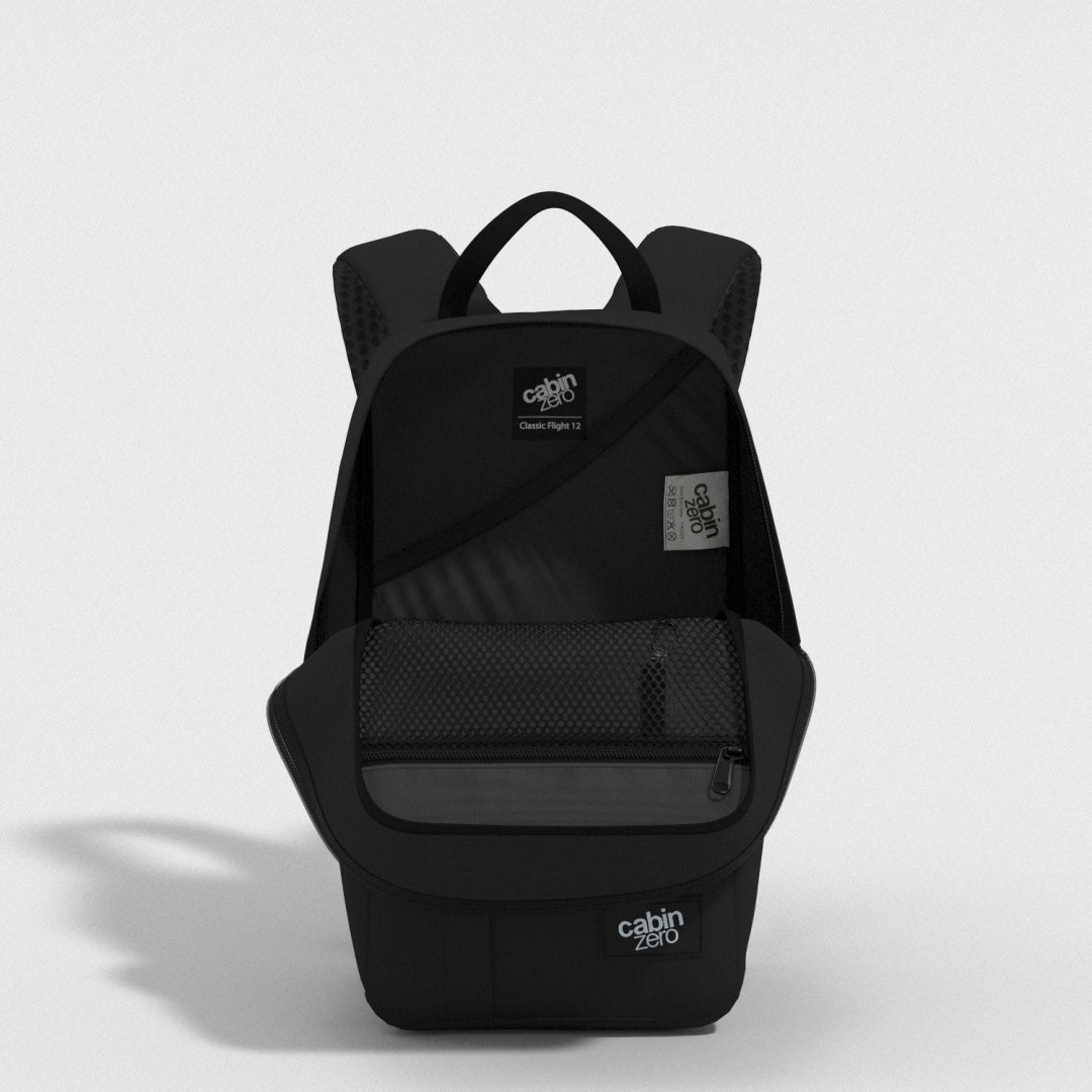 Classic Flight Backpack - 12L Absolute Black | CABINZERO