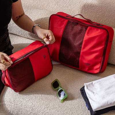 Lux Packing Cubes Set - Cranberry